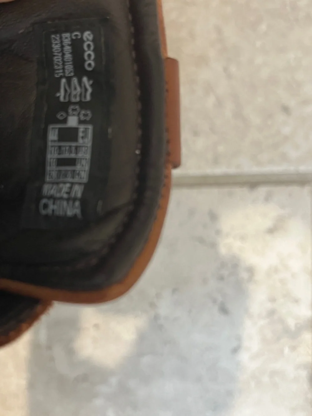 Ecco Men's Brown Leather Derby Shoes with Tan Welt